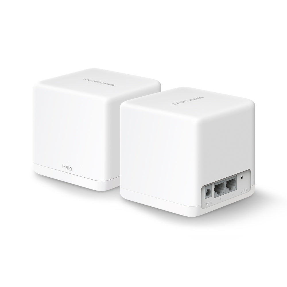 MERCUSYS Halo H30G AC1300 1.3 Gbps Whole Home Mesh Wi-Fi System Router | Seamless Roaming | MU-MIMO Beamforming | 2x Gigabit Ports MERCUSYS Halo H30G AC1300 1.3 Gbps Whole Home Mesh Wi-Fi System Router | Seamless Roaming | MU-MIMO Beamforming | 2x Gigabit Ports